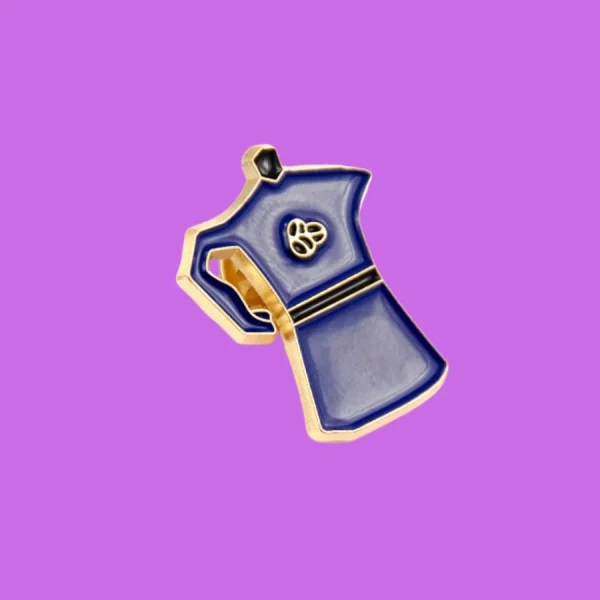 pin kawiarka niebieska