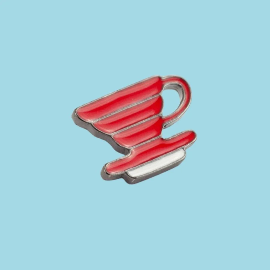 Przypinka "Dripper czerwony"